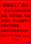 滴油加工厂转让：两台九成新迈斯特机器 地势优越 有发展空间</strong>