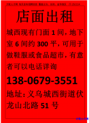 店面出租 城西现有门面1间，地下室6间约300平，可用于做鞋服或食品超市，有意者</strong>