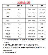 急招 注蜡 点钻 镶石 黑检 滴油 烧焊 电检组长 铜压模 弯针挂圈